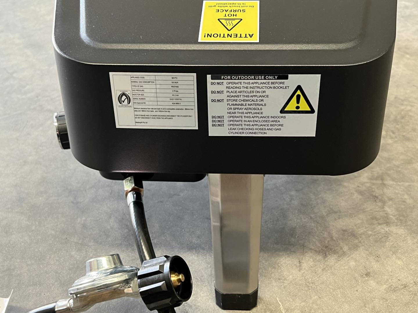 Master Grill 12" Portable Gas Pizza Oven