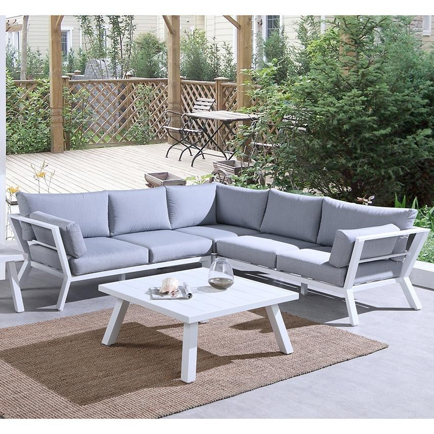 UHome 5-piece L-Shape Outdoor Upholstered Sofa Set