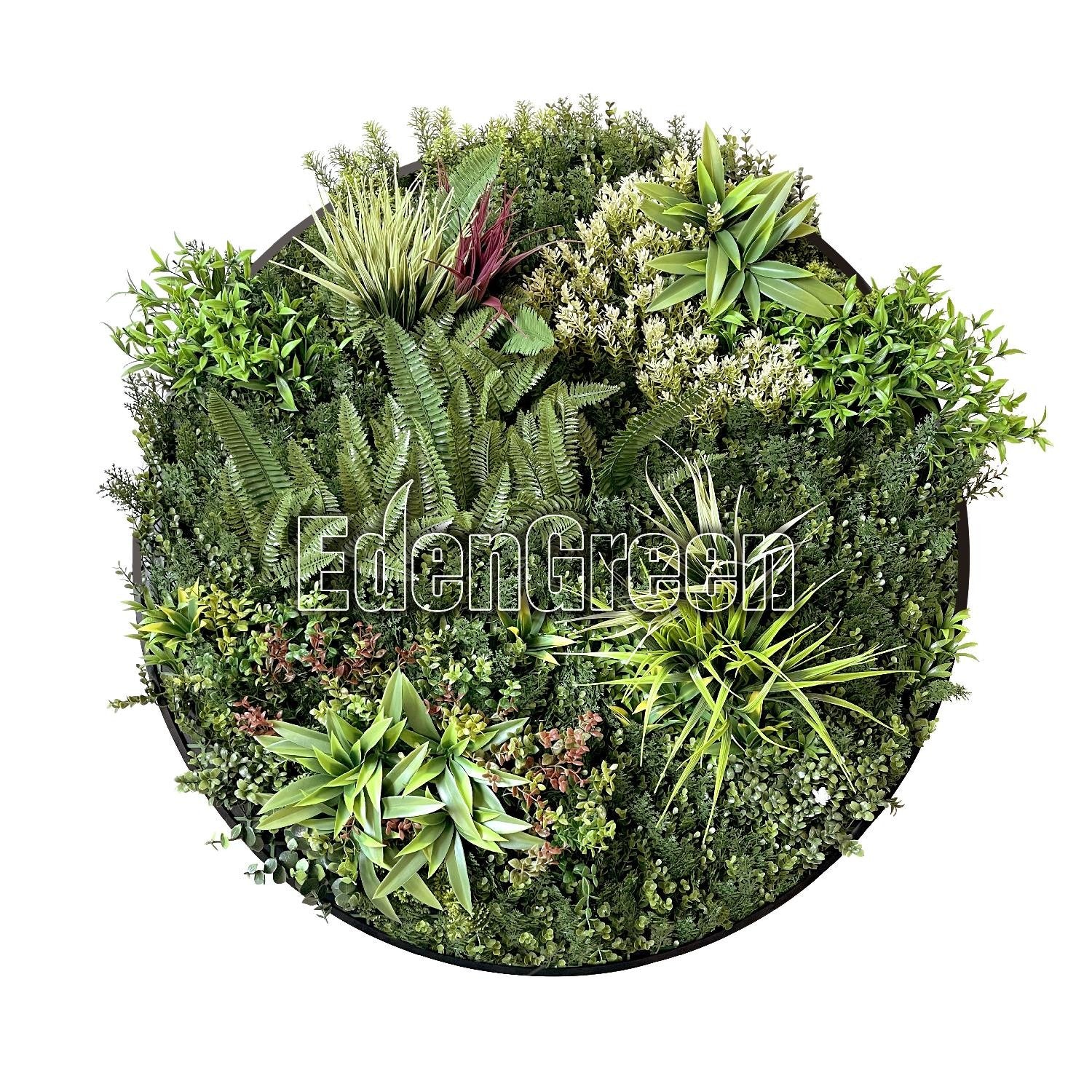 GaeaC EGK003CV031 100cm Disc EdenGreen Vertical Green Wall  Panel Disc Garden Flower Art
