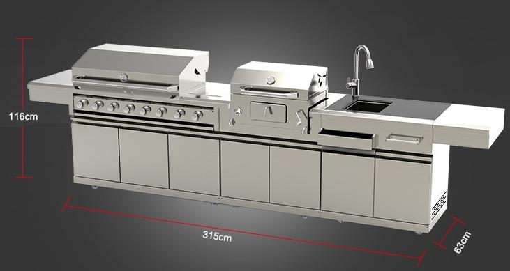 MASTER GRILL ULTIMATE 3-piece MODULAR
