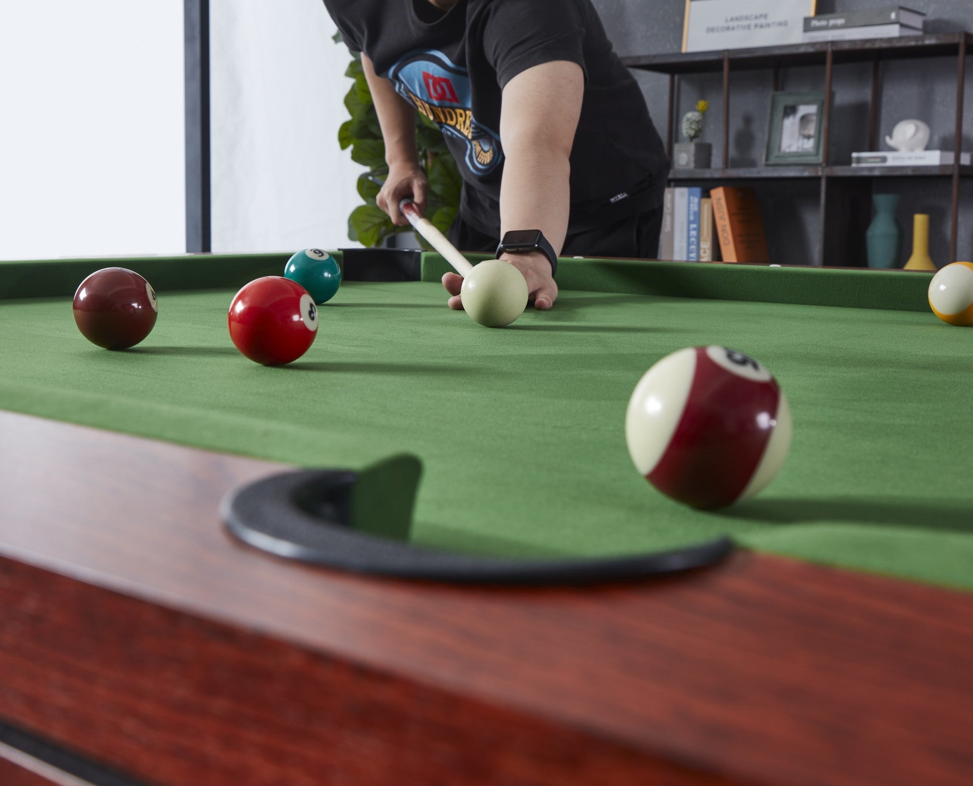 Roma V2 9FT 3IN1 POOL TABLE with BALL RETURN FUNCTION