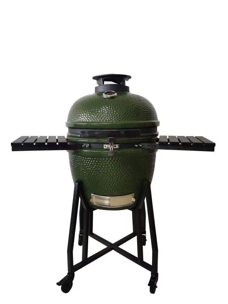 Master Grill 22" Premier Kamado Ceramic Smoker Set