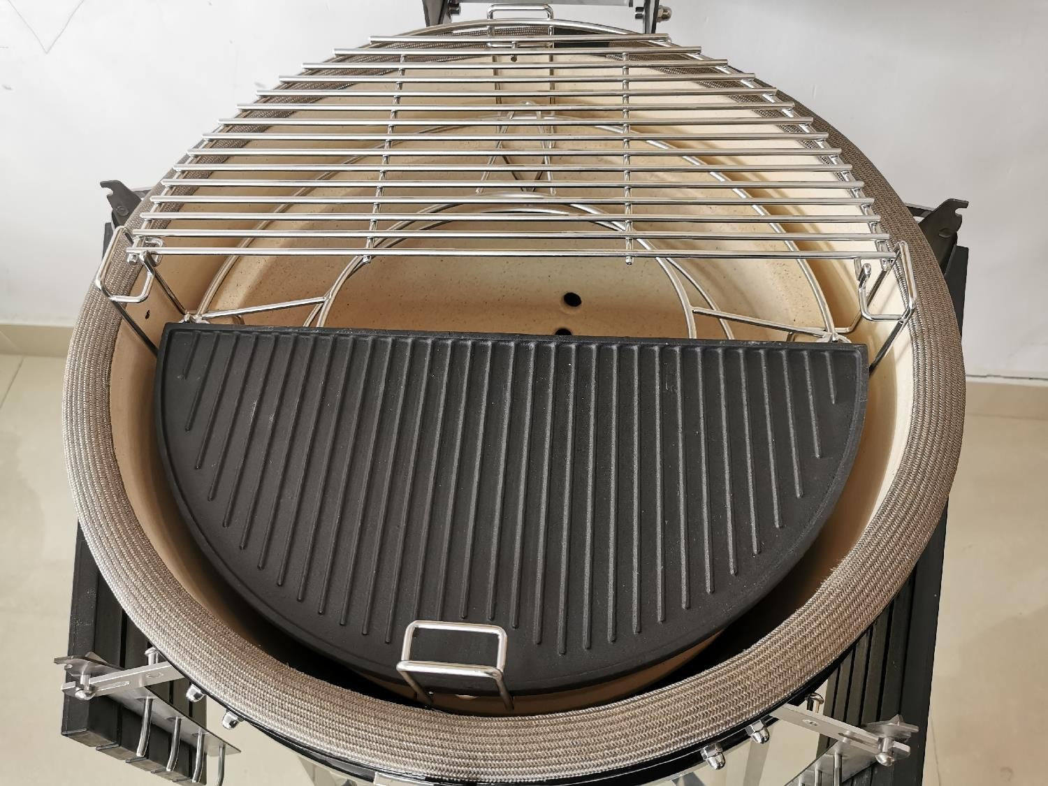 Master Grill Half Moon Cast Iron Griddle