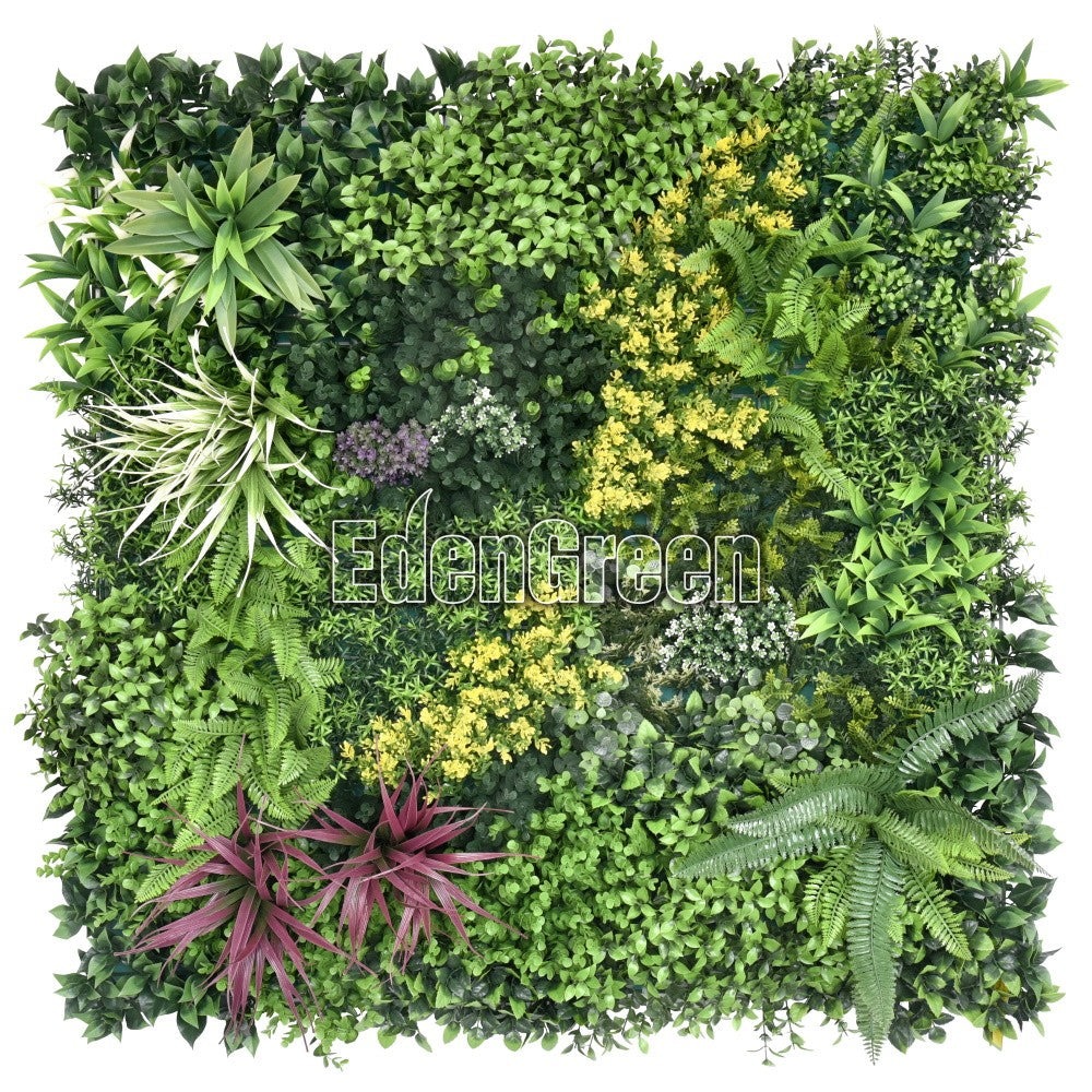 Colorful Jungle EGF022 100*100cm EdenGreen Vertical Green Wall Artificial Hedge Tile