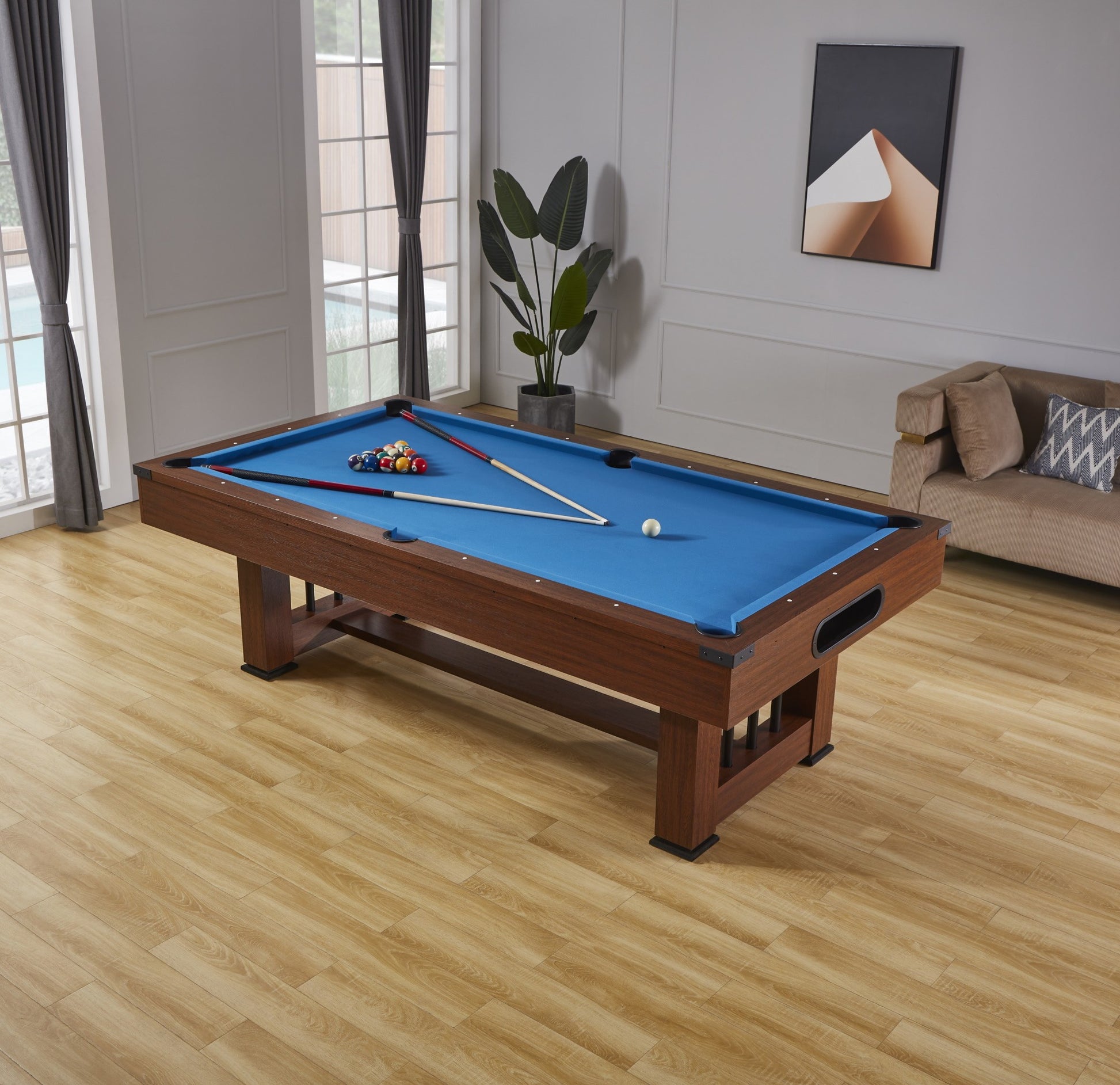 Roma V2 8FT 3IN1 POOL TABLE with BALL RETURN FUNCTION