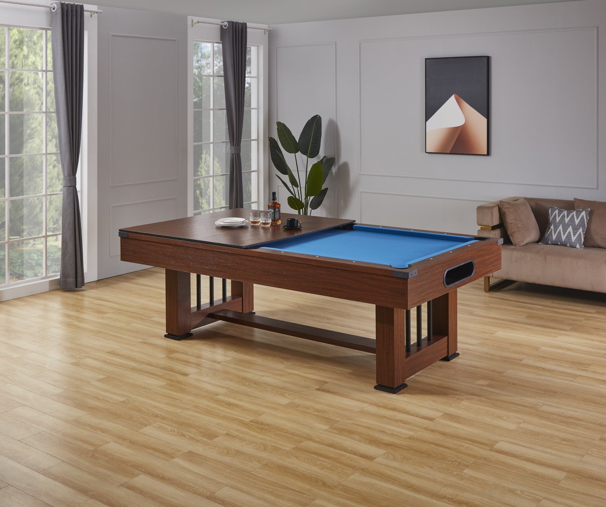 Roma V2 8FT 3IN1 POOL TABLE with BALL RETURN FUNCTION