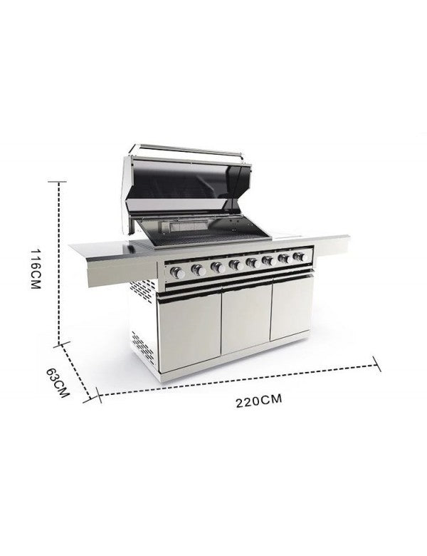 MASTER GRILL ULTIMATE 8 BURNER BBQ GRILL MODULAR
