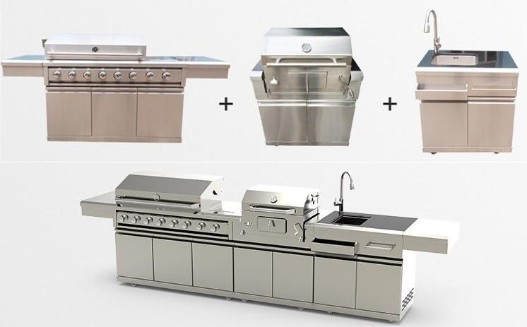 MASTER GRILL ULTIMATE 3-piece MODULAR