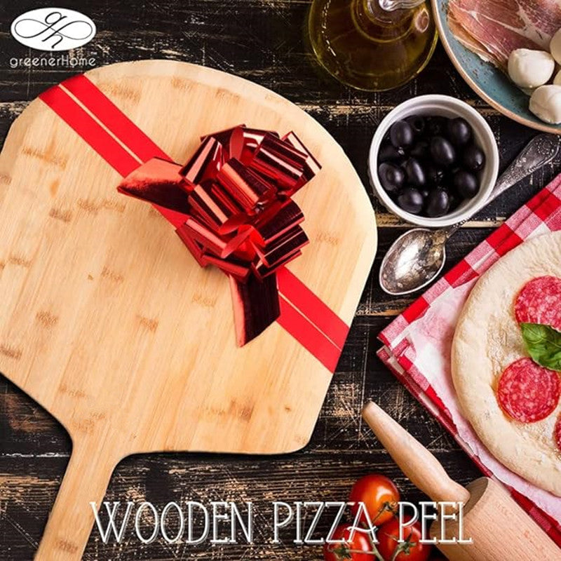 16 inches Bamboo Pizza Paddle and Serving Board