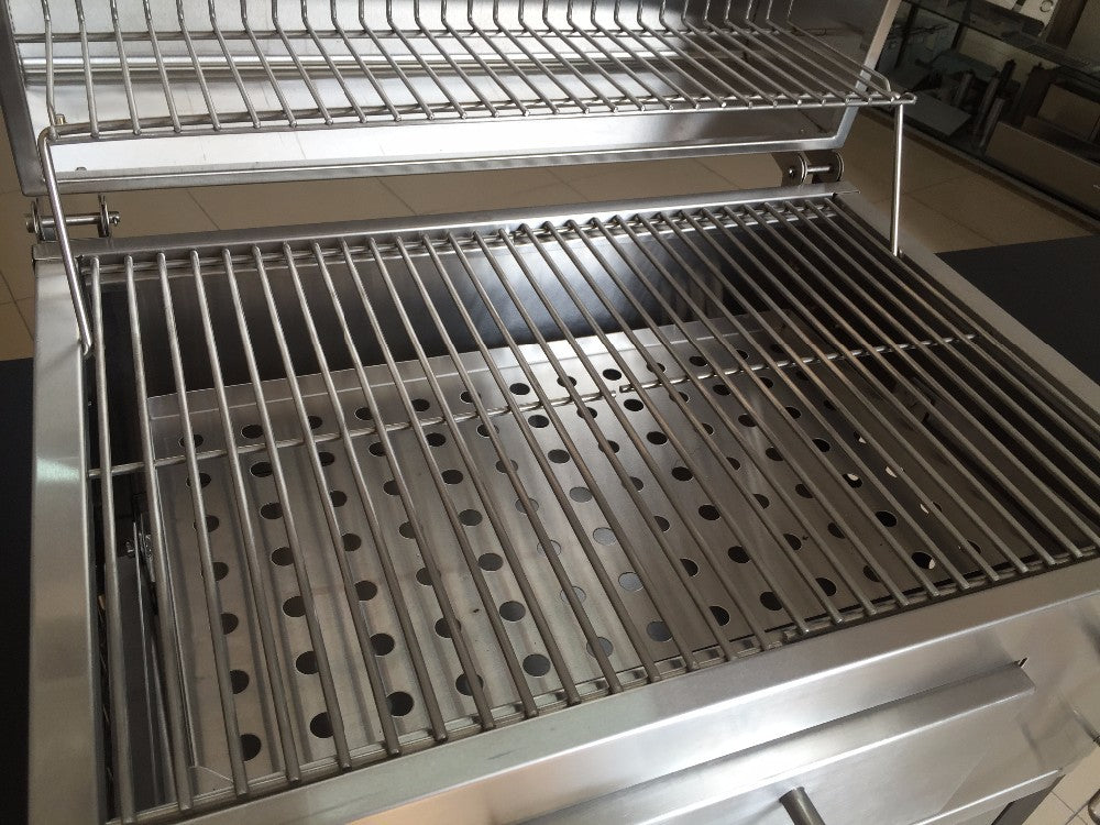 STAINLESS STEEL BBQ CHARCOAL GRILL