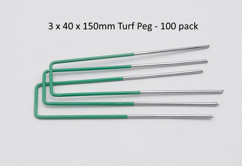 Turf Peg U Pins 3x40x150mm - 100 pack
