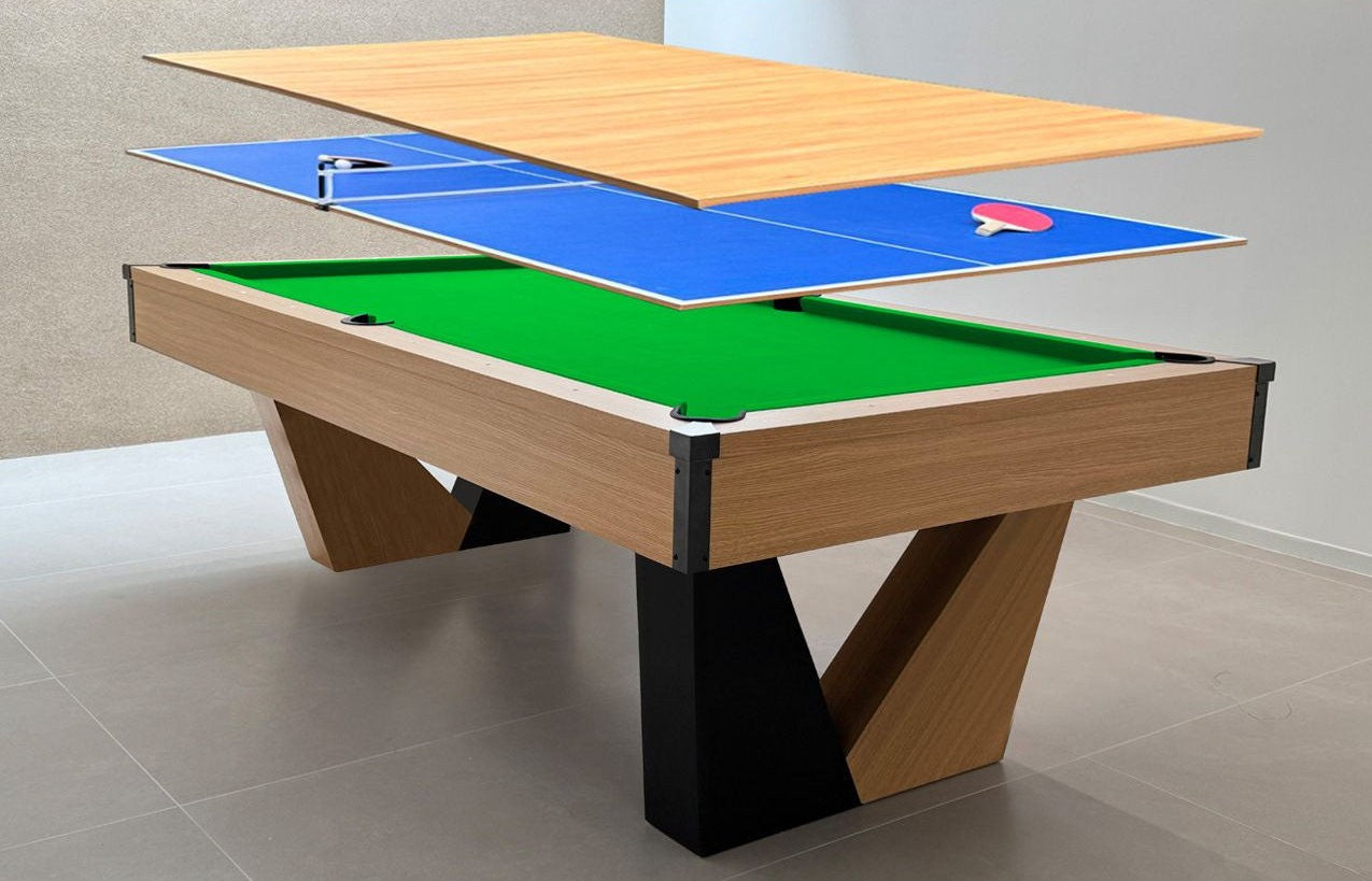 Venus V2 8FT 3IN1 POOL TABLE with BALL RETURN FUNCTION