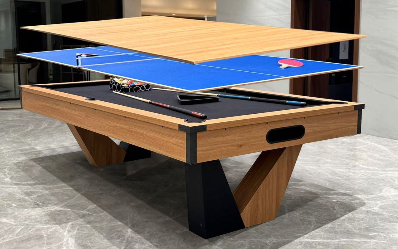 Venus V2 8FT 3IN1 POOL TABLE with BALL RETURN FUNCTION