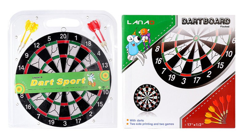 17inches double-side dartboard set