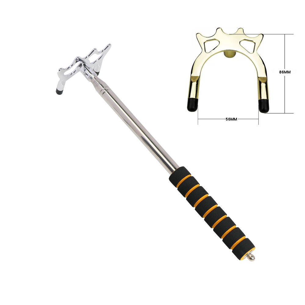 Adjustable Stainless Steel Pool Stick Bridge with Removable Low Head