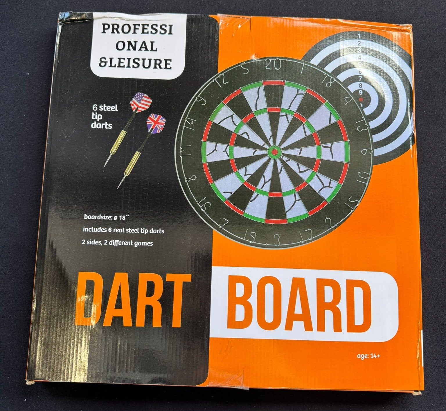 18inches standard 2 sides dartboard set