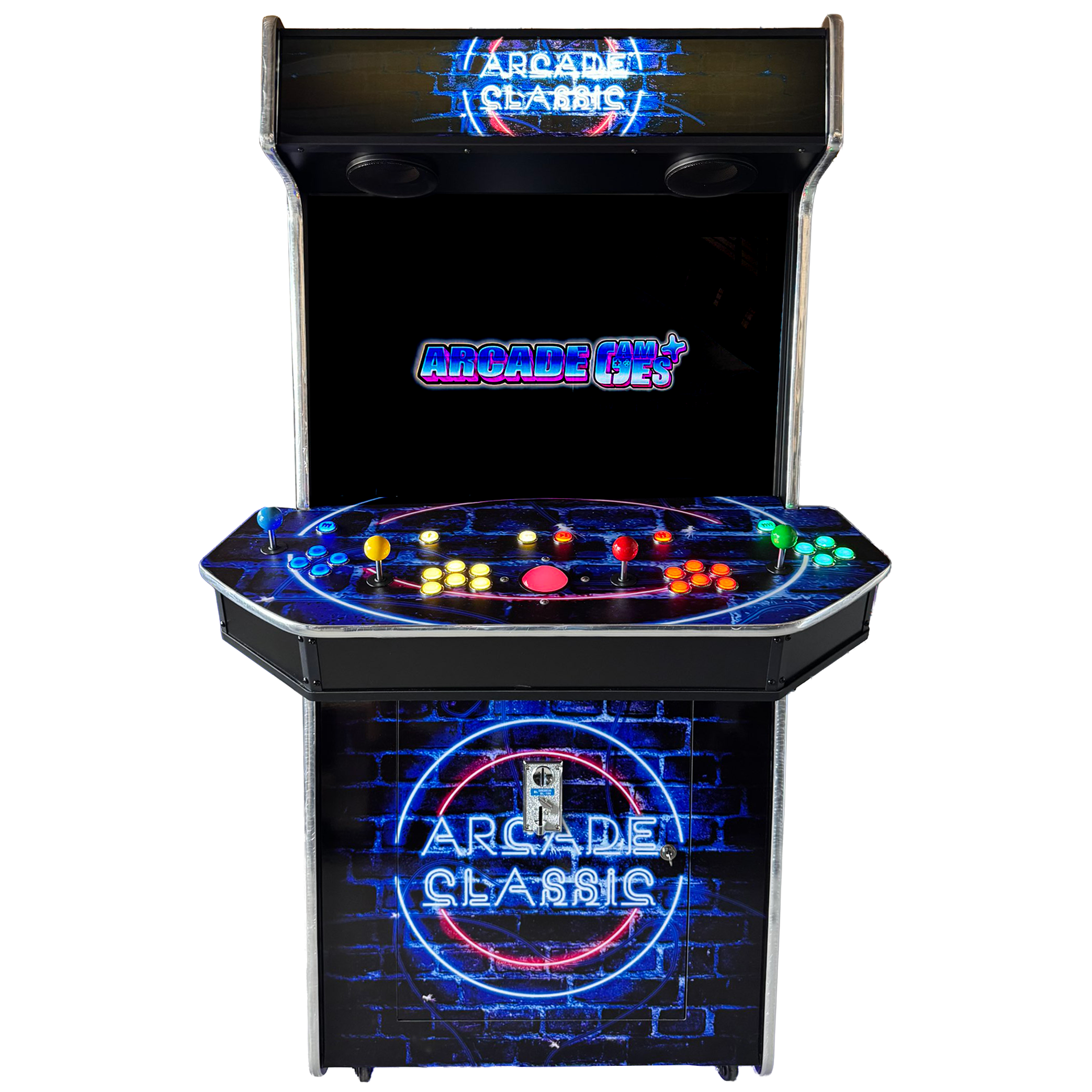 32″ LCD 4 Player Upright Arcade Machine with 10000+ Games