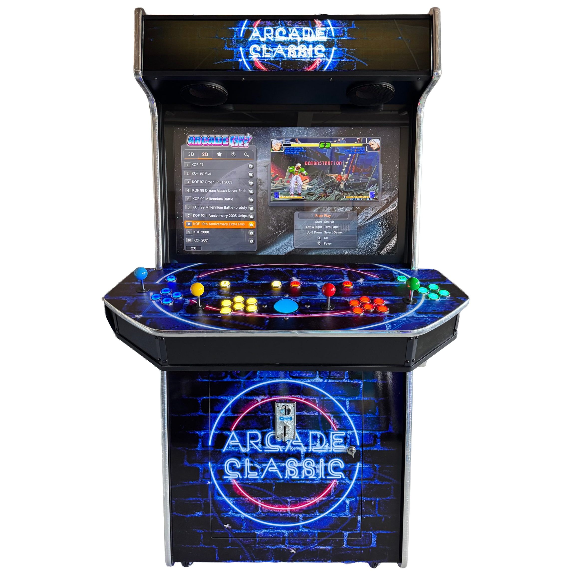 32″ LCD 4 Player Upright Arcade Machine with 10000+ Games
