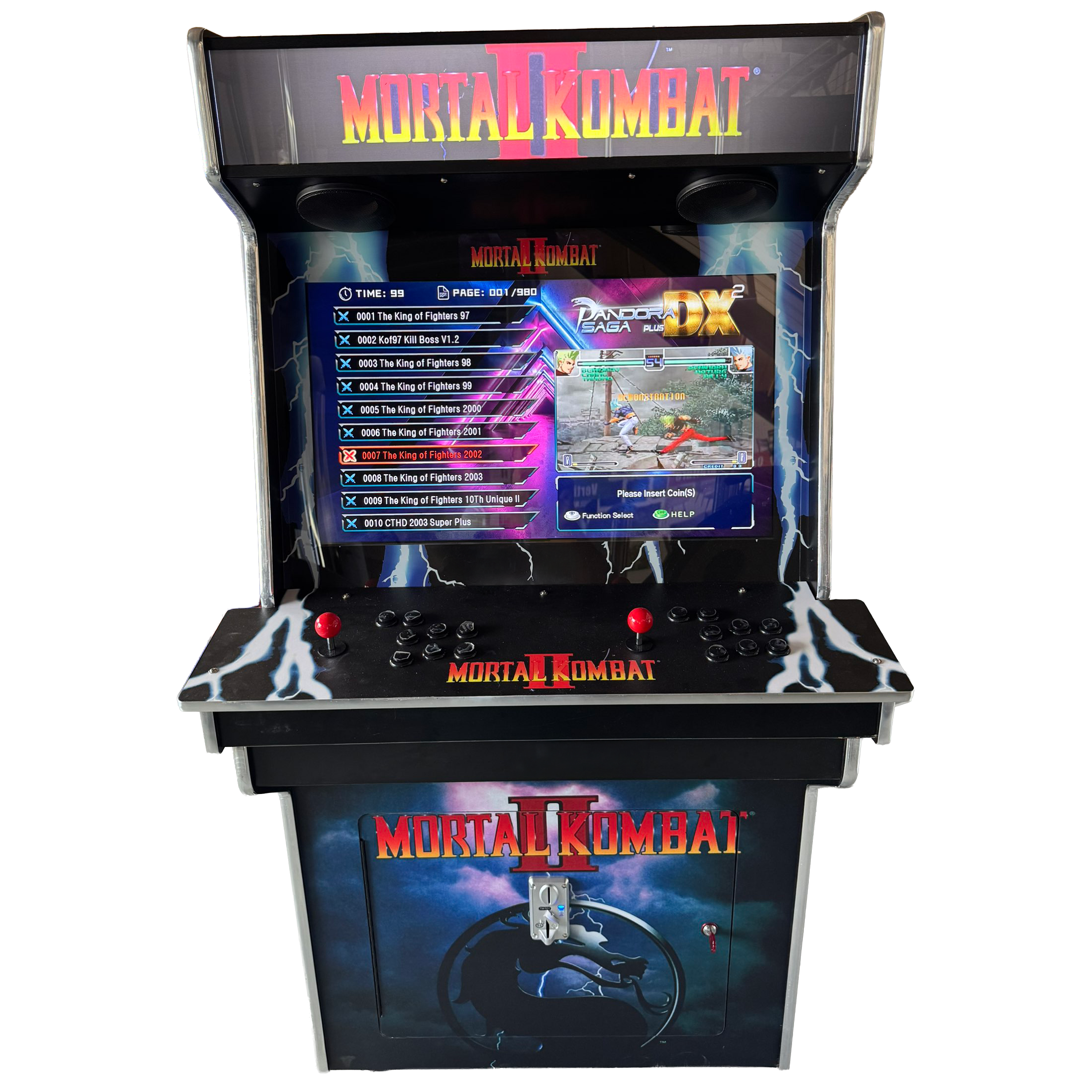 32″ LCD 2 Player Upright Arcade Machine - Mortal Kombat II
