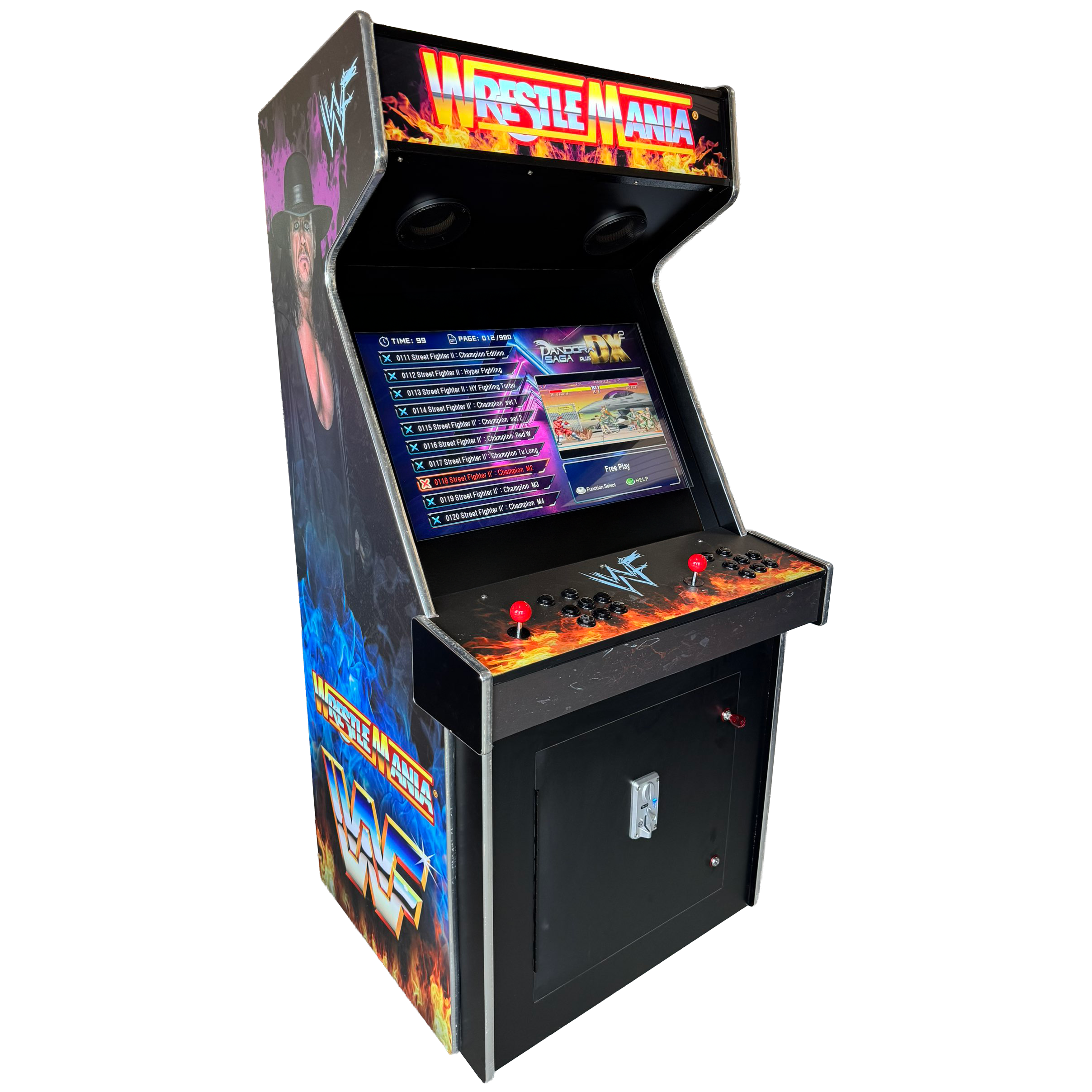 32″ LCD 2 Player Upright Arcade Machine - Wrestle Mania